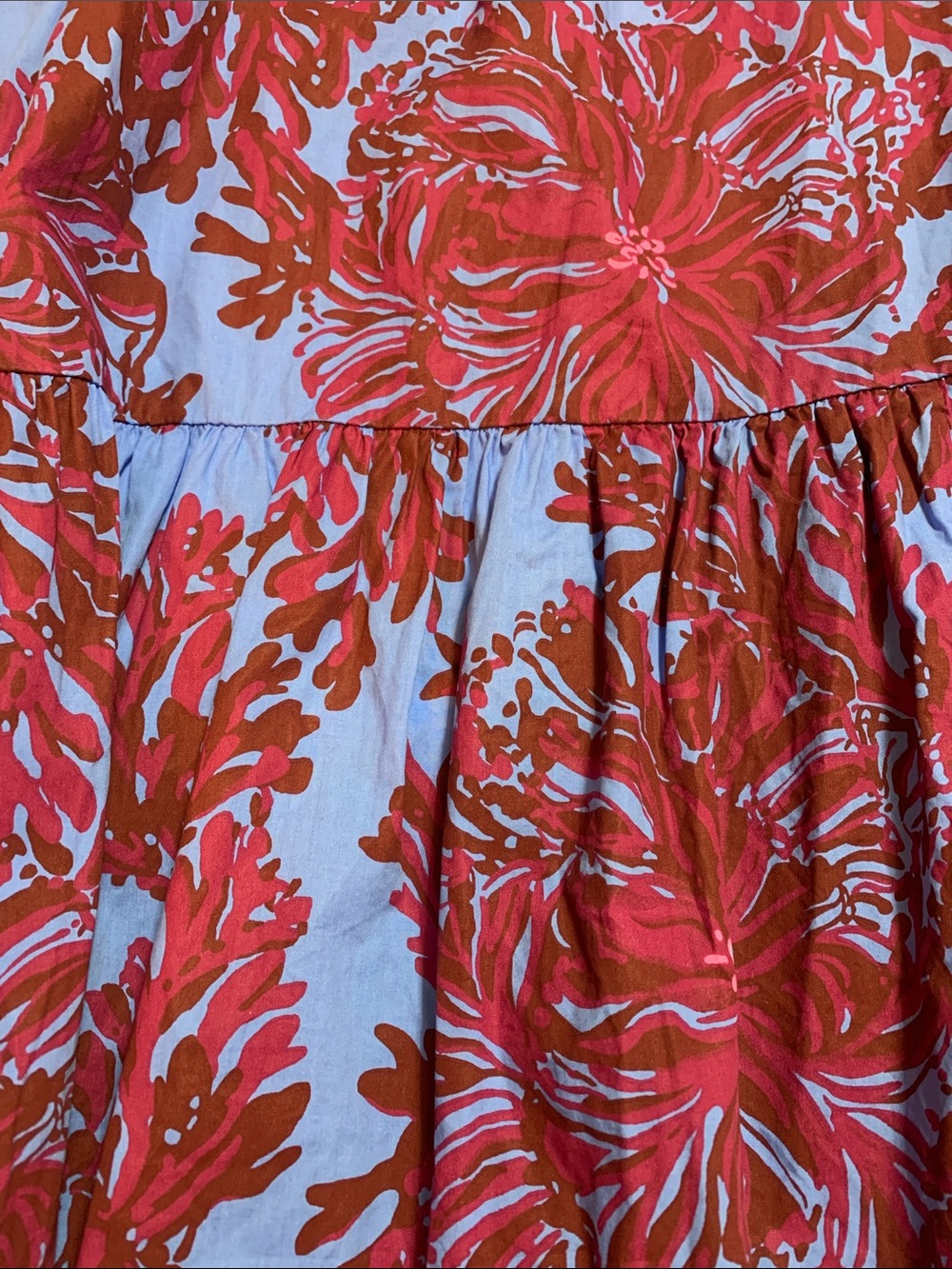 Lilly Pulitzer Women’s Zelalynn Sz 16 Floral One Shoulder Cotton Maxi Dress - Picture 7 of 14